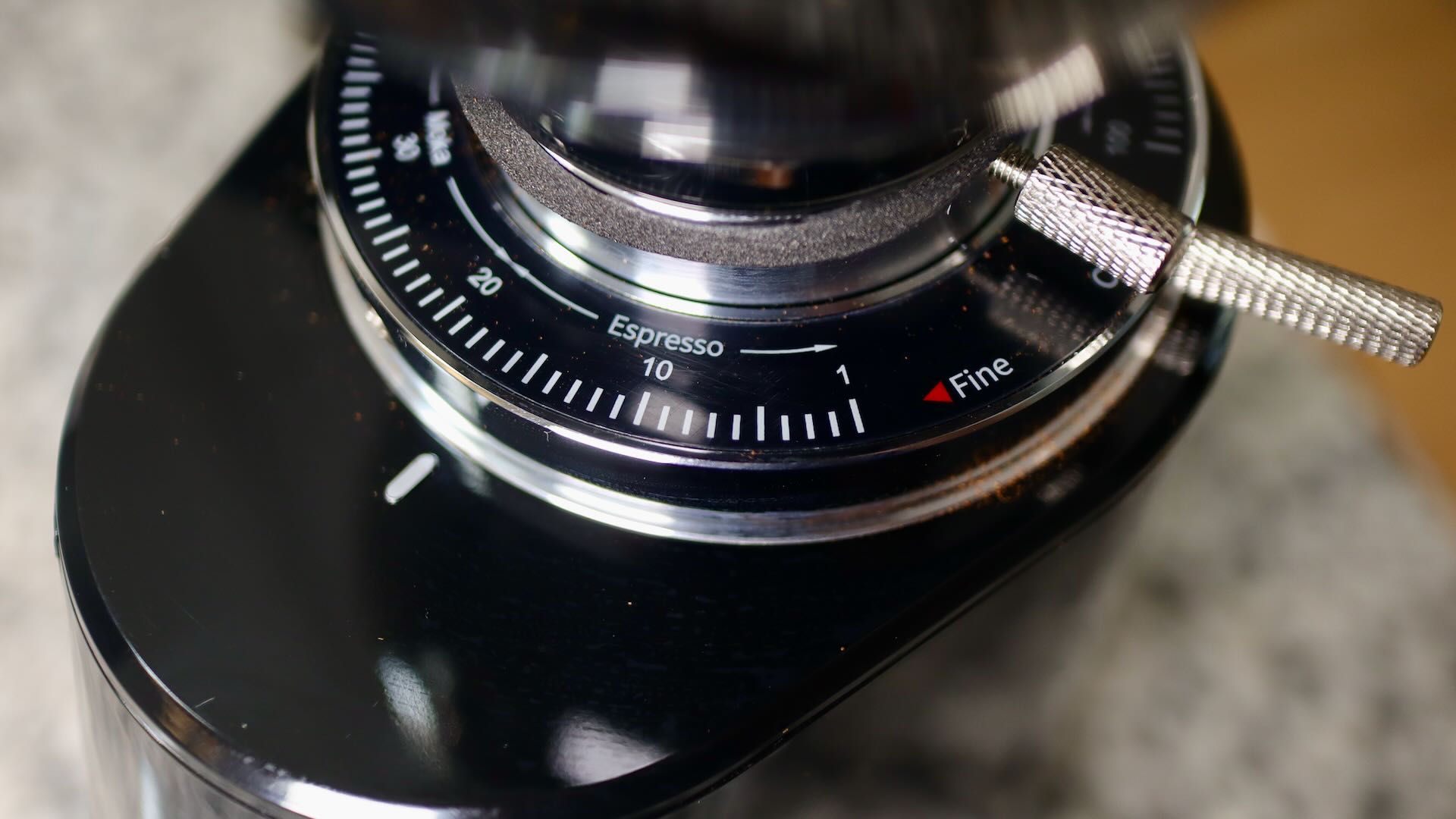 Settings between espresso and french press on the Shardor 64mm Grinder