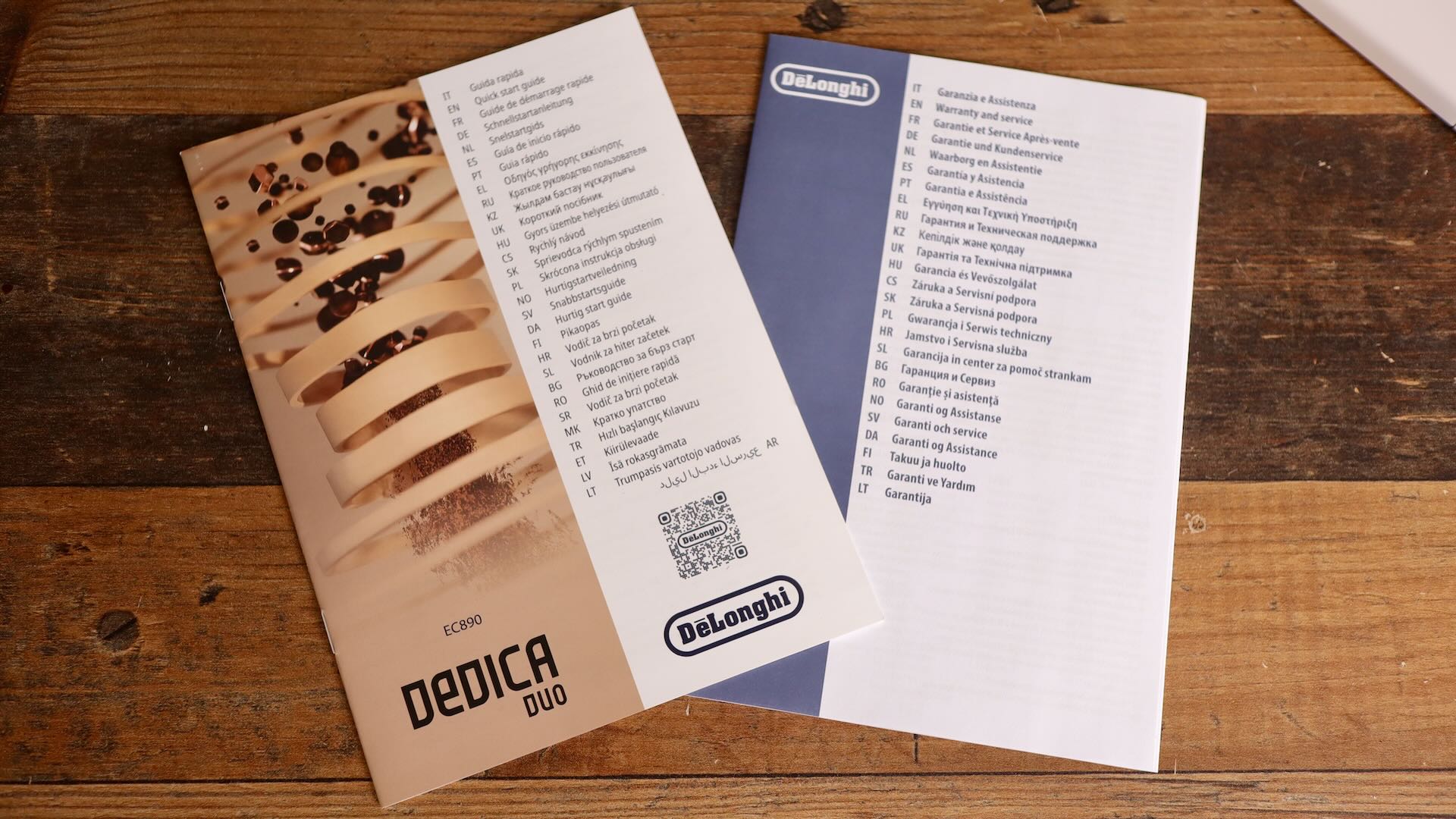 Instruction manuals of the new Delonghi Dedica Duo EC890