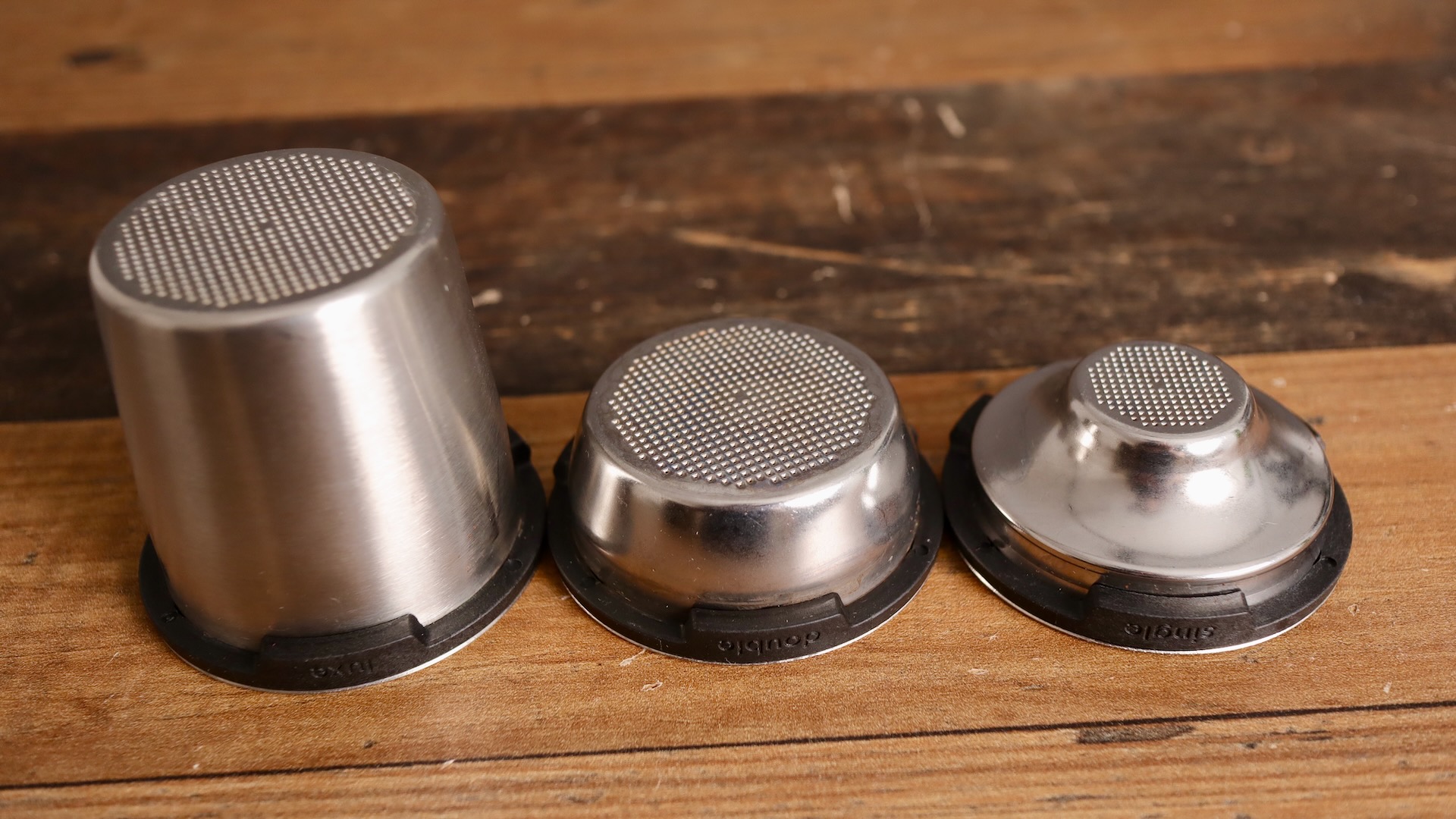 The 3 baskets of the Ninja Luxe Cafe Pro ES701