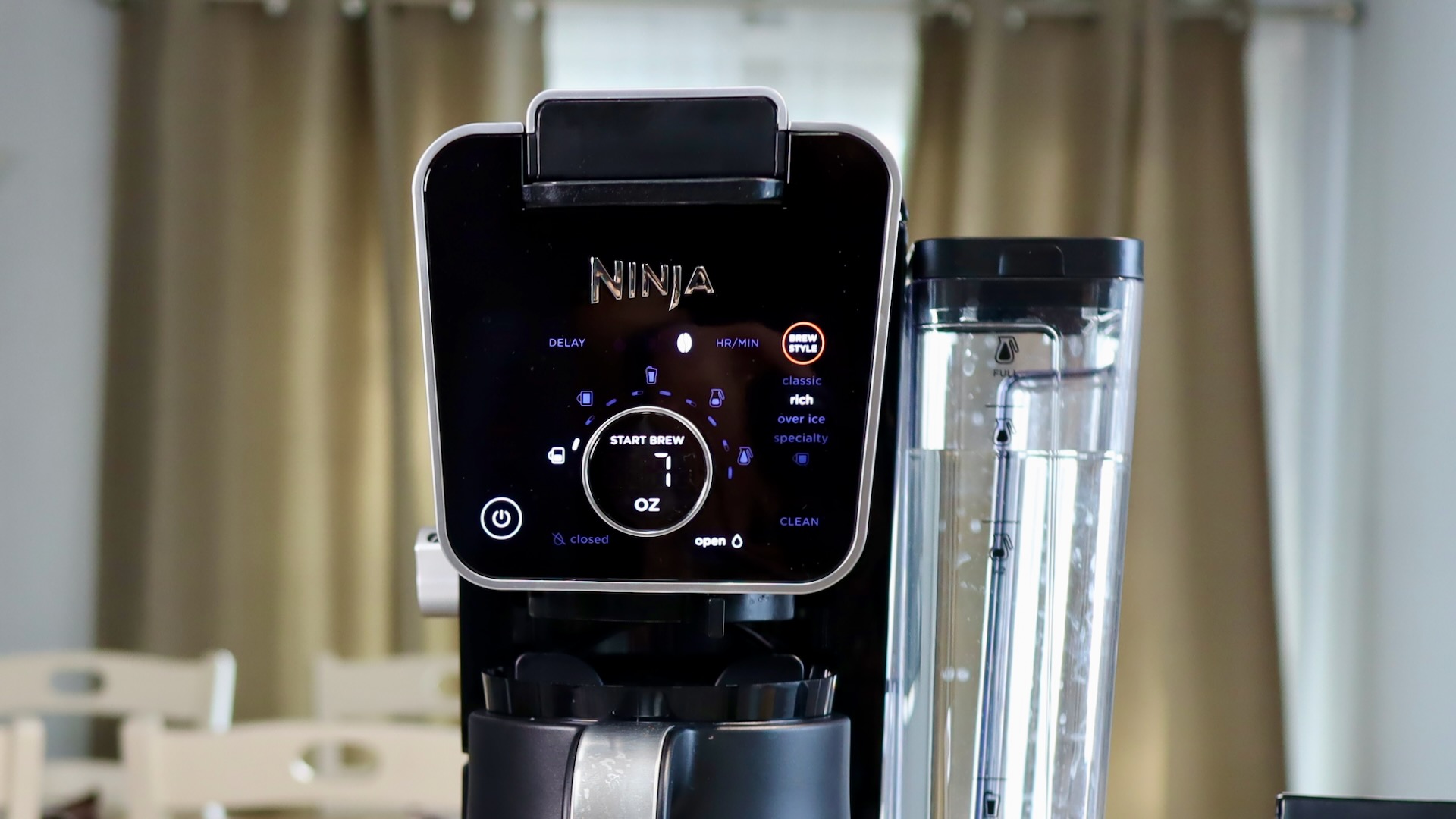 Display on the Ninja DualBrew Pro