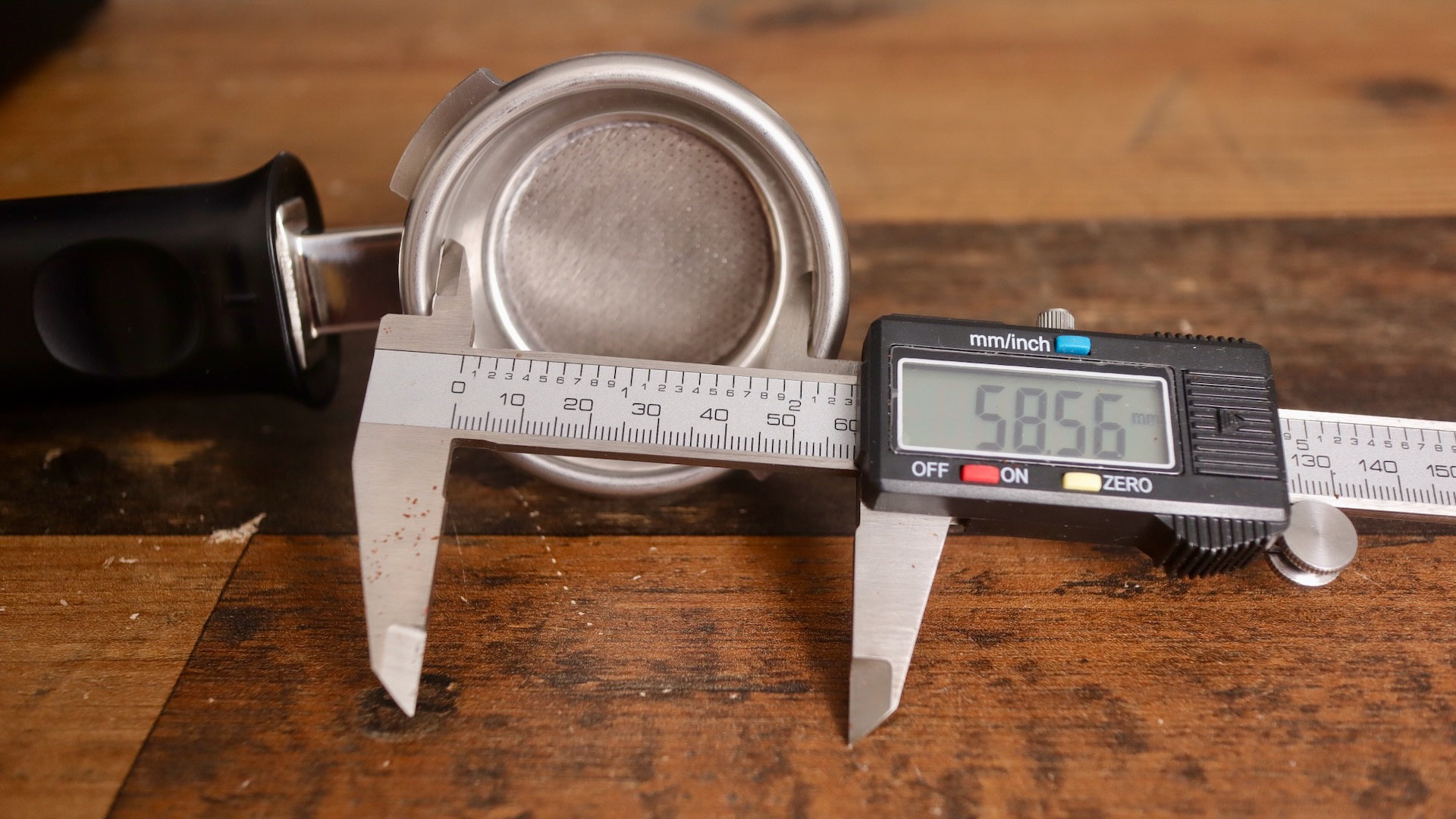 58.5mm basket on the Gaggia Classic Up