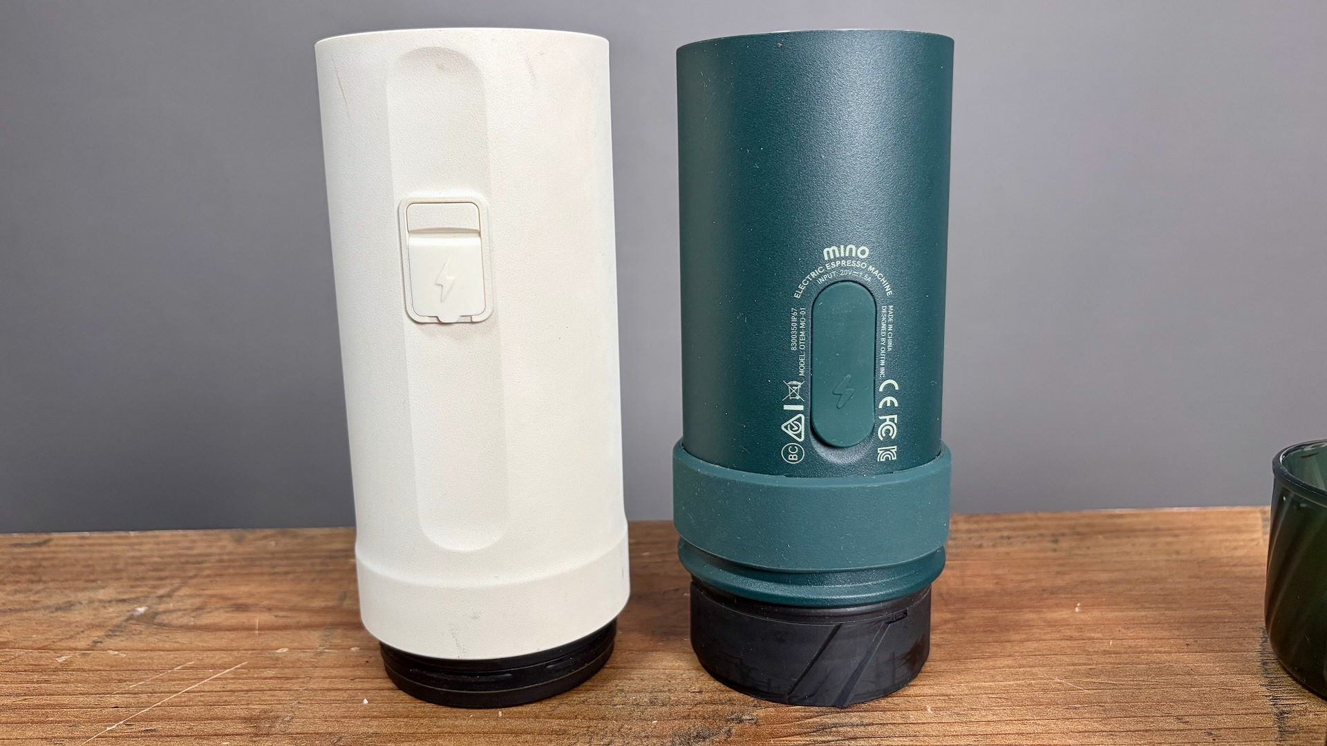 Backsides of the Outin Nano and Fino
