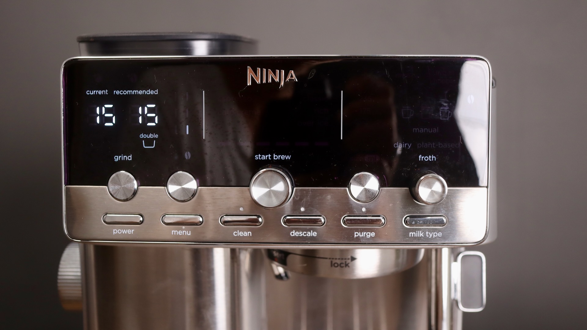 HMI on the Ninja Luxe Cafe Mini Plus